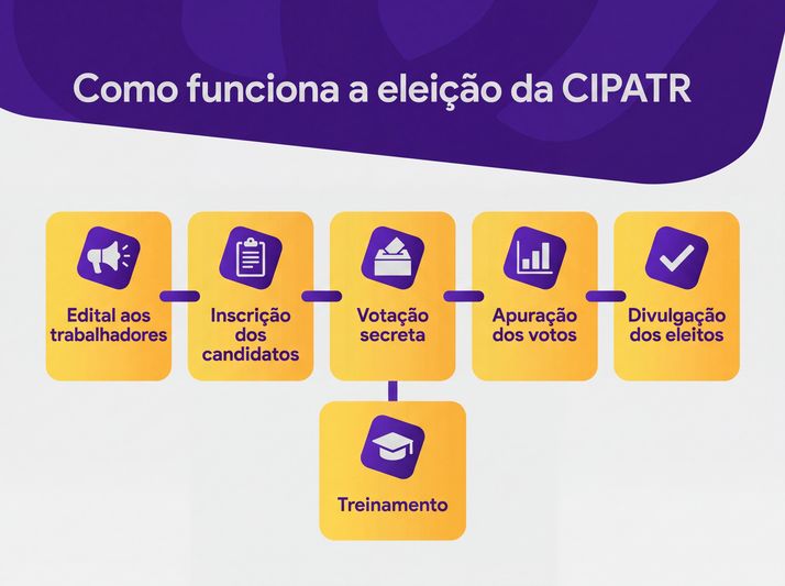 Diagrama de processo: “Como funciona a eleição da CIPATR”