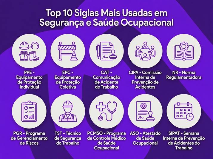Siglas de segurança do trabalho: conheça as principais