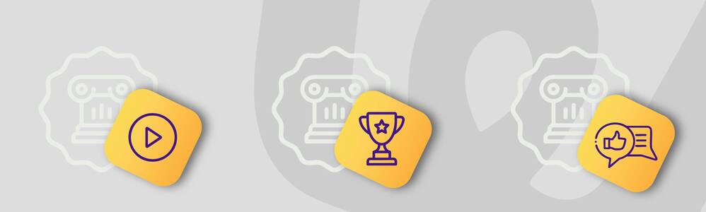 Infográfico com ícones para conteúdo acessível, gamificação e comunicação. 