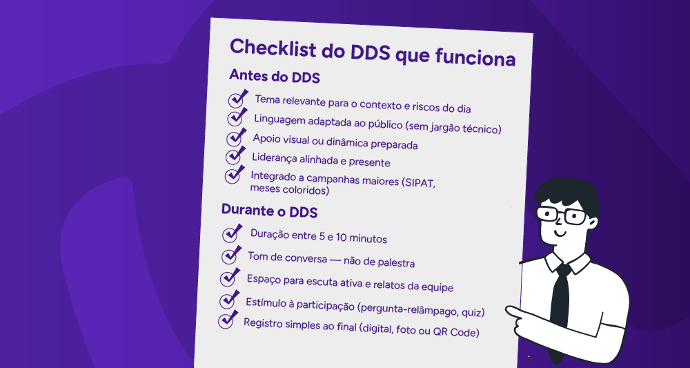 Infográfico: checklist do DDS que funciona.