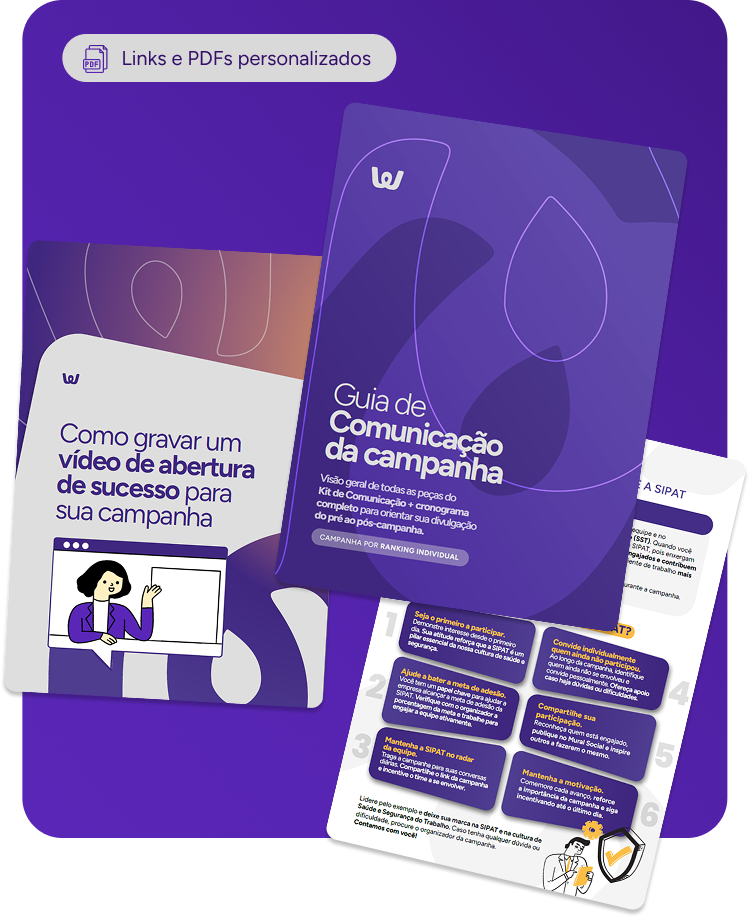 Links e PDFs personalizados